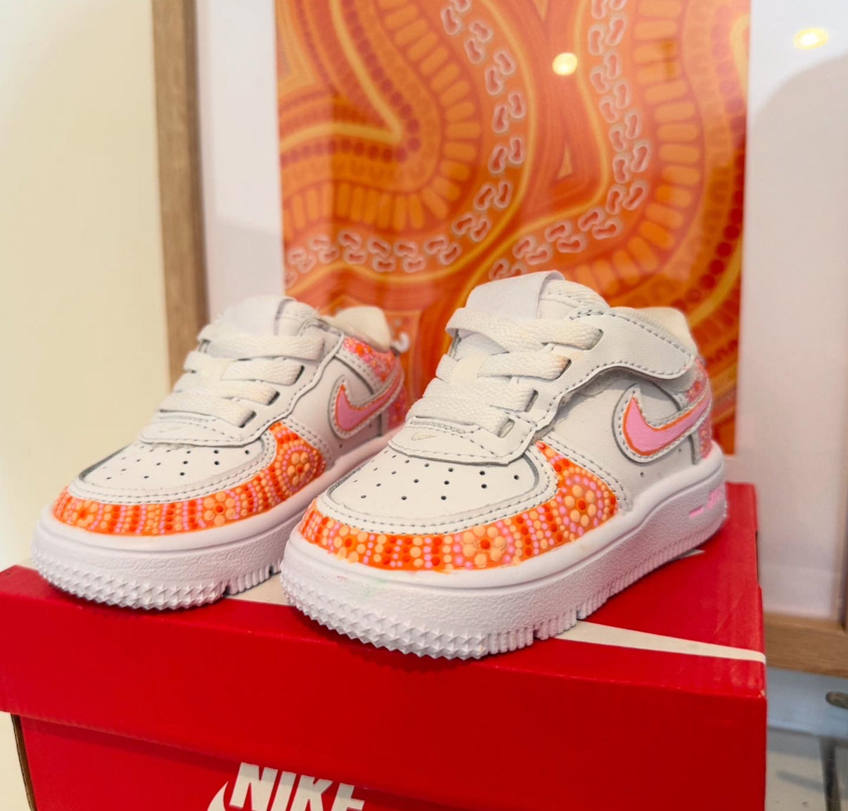 Custom Painted Nike Air Forces Baby