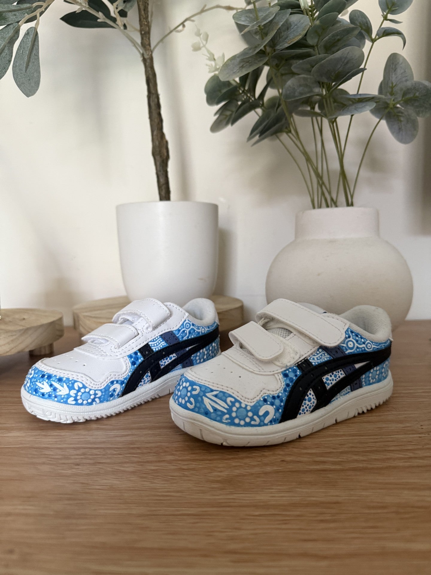 Custom Painted ASICS Shoes Baby