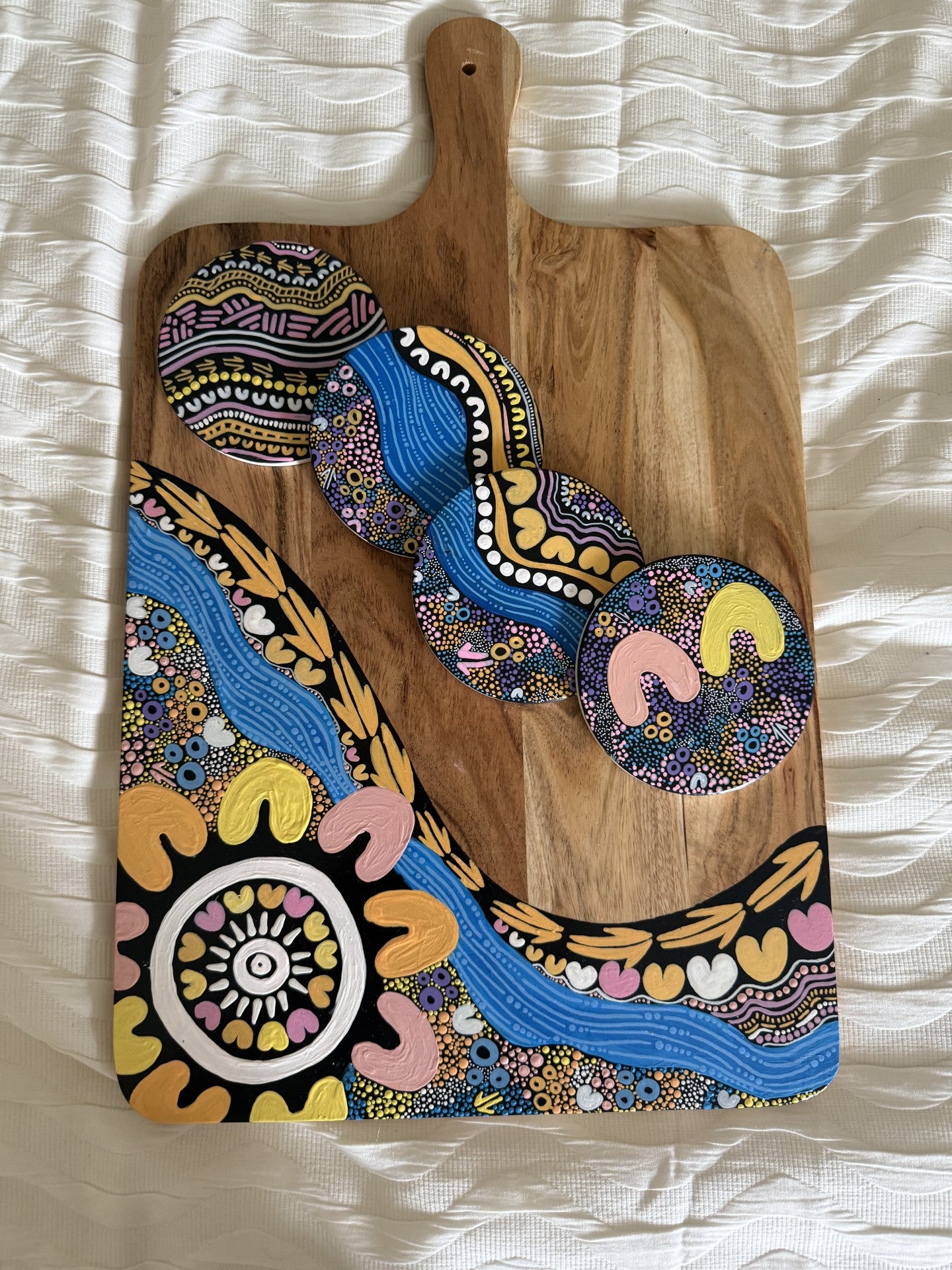 Wildflower Serving Board & Coaster Set
