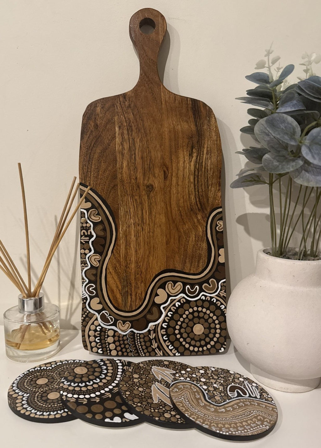 Gathering Serving Board & Coaster set