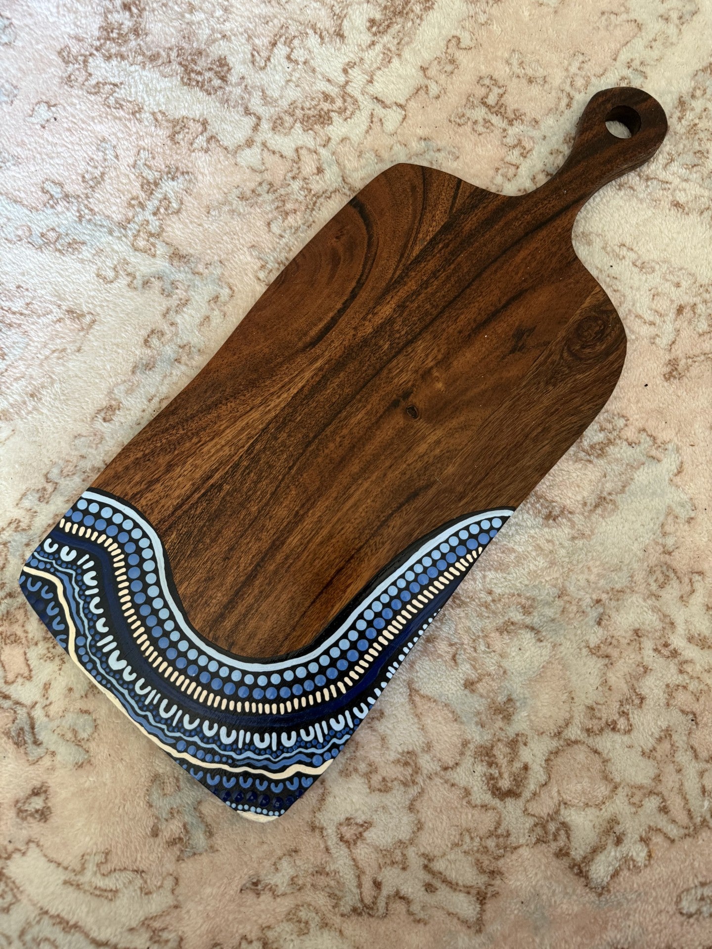 Tidal Pathways Serving Board & Coaster Set